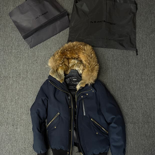 맥케이지 딕슨 네이비 패딩 풀 패키징 (40사이즈)