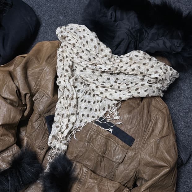 Vintage fairy grunge dot scarf muffler