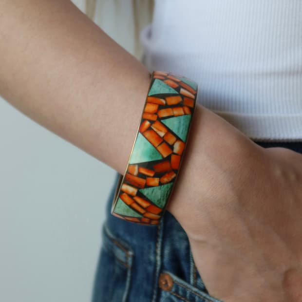 pop mosaic bangle