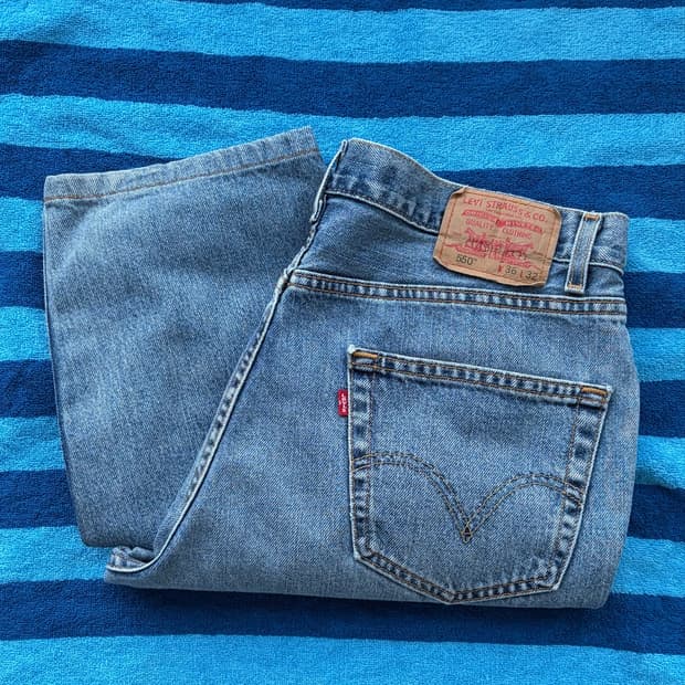 00s Levis 리바이스 550 데님 릴랙스핏 36x32