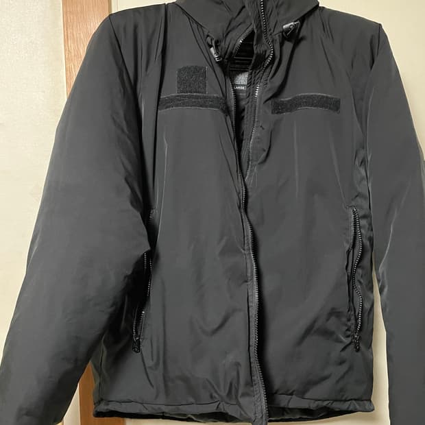 그루브라임 grooverhyme 미군 레벨7파카 자켓 블랙 L