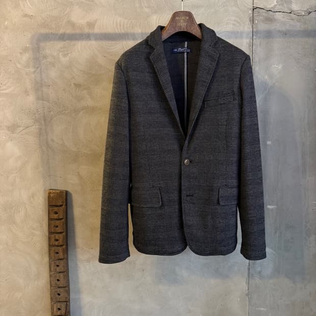 망고 저지 패브릭 자켓 100