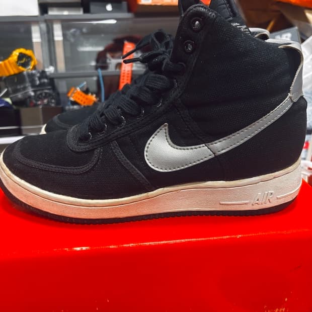 나이키 에어포스 1 검/은 265