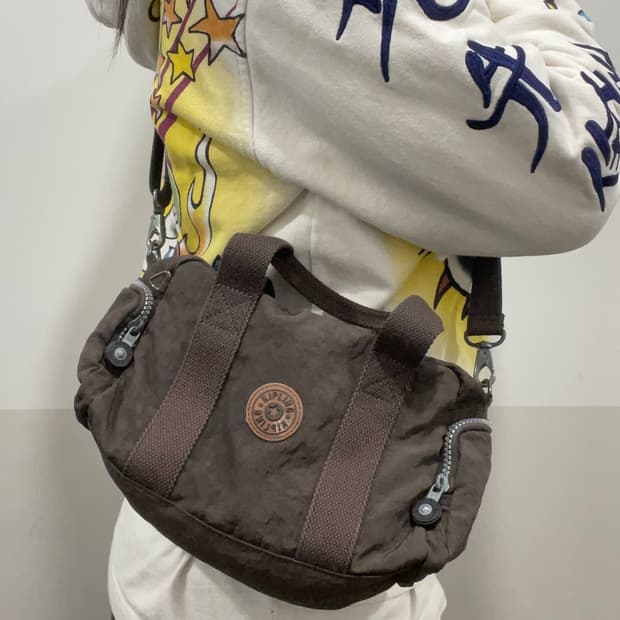 Kipling 키플링 브라운 2way 미니 토트 크로스백