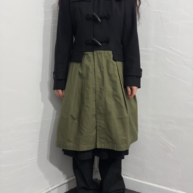 yukara duffle hood design coat