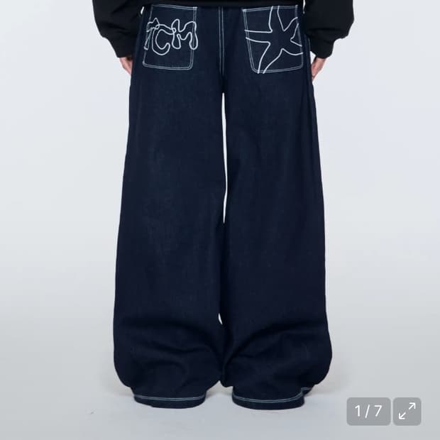 TCM back logo denim pants 더콜디스트 모먼트 데님
