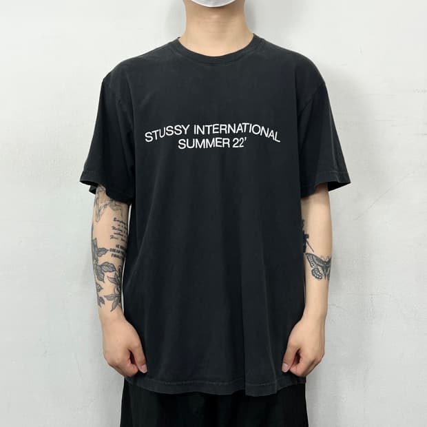 스투시 USA summer 22 반팔 블랙
