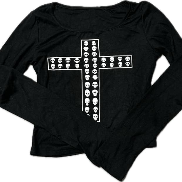 punk 펑크 스컬 롱슬리브