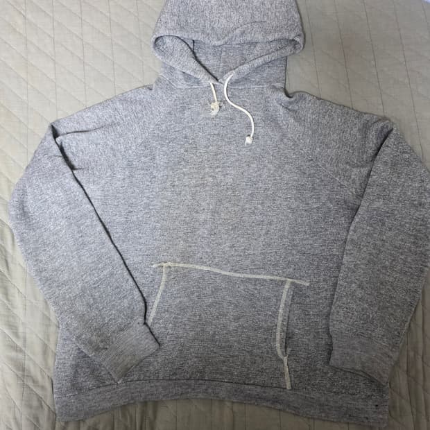 [XL] 60-70s 트루빈티지 노브랜드 후드티 멜란지 그레이
