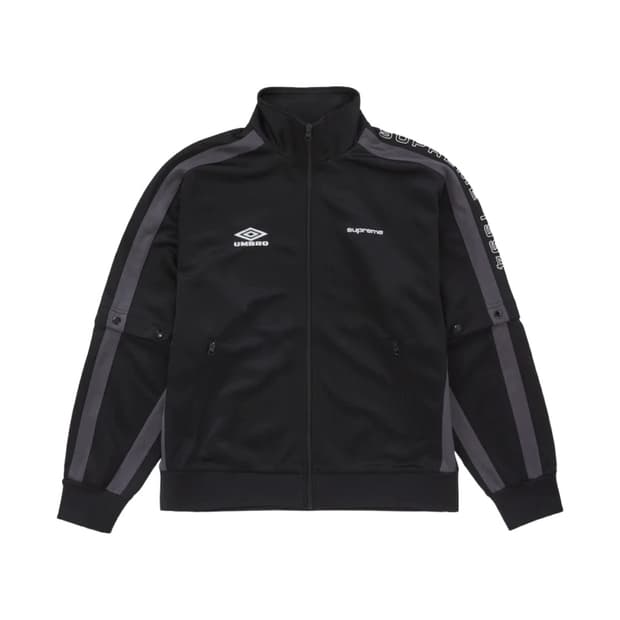 XXL) 슈프림 x 엄브로 스냅 슬리브 자켓 블랙 - 23SS