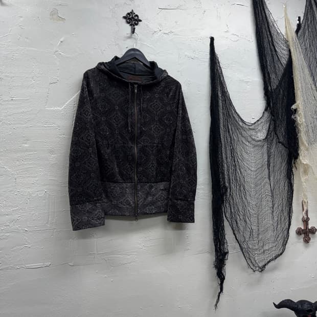 Goa 00s oriental velour hoodie 