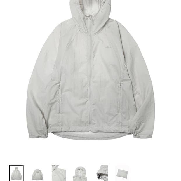고요웨어 윈드쉘 후디자켓 라이트그레이