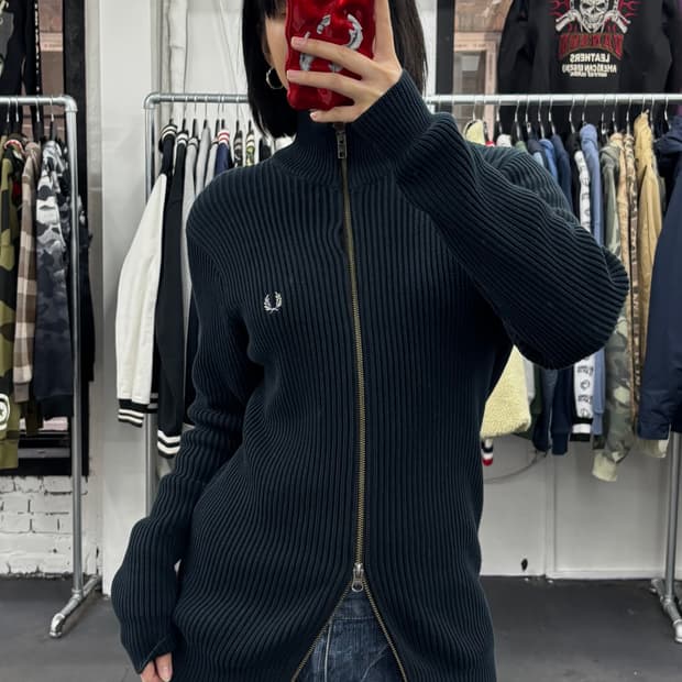 프레디페리 투웨이 니트 집업