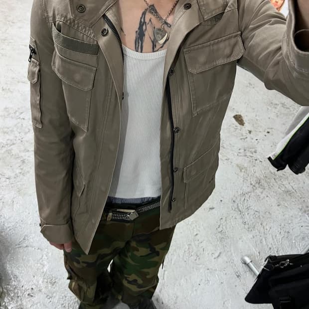 Hare 2way zip military jacket