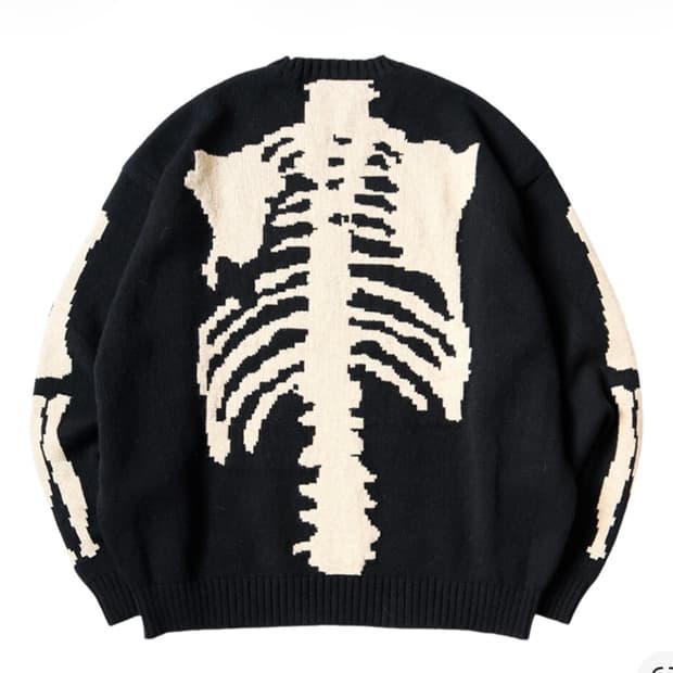 캐피탈 5G 울 본 크루넥 스웨터 블랙 3사이즈