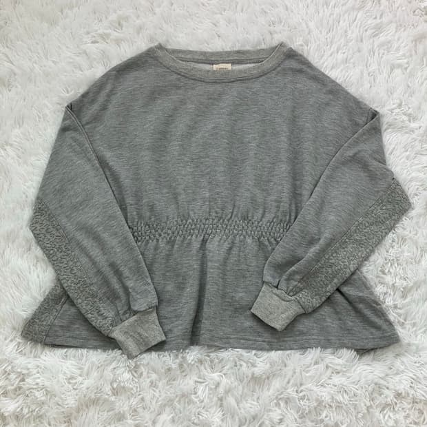 빈티지 그레이 셔링 긴팔티 y2k 스트릿 갸루 펑키 일본빈티지582