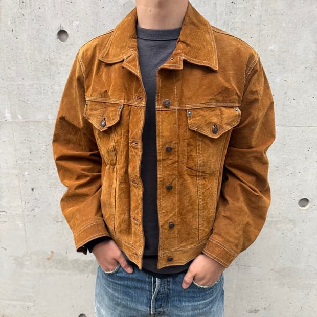 C&A 레더 트러커 자켓