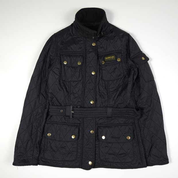 바버 인터네셔널 폴라퀼트 자켓