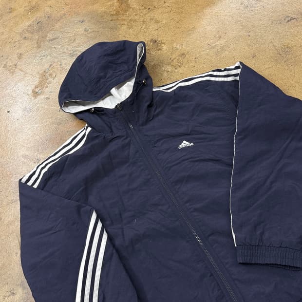 아디다스 네이비 패딩 점퍼 자켓