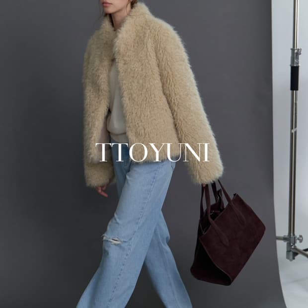 forest 포레스트 레오 퍼자켓 베이지