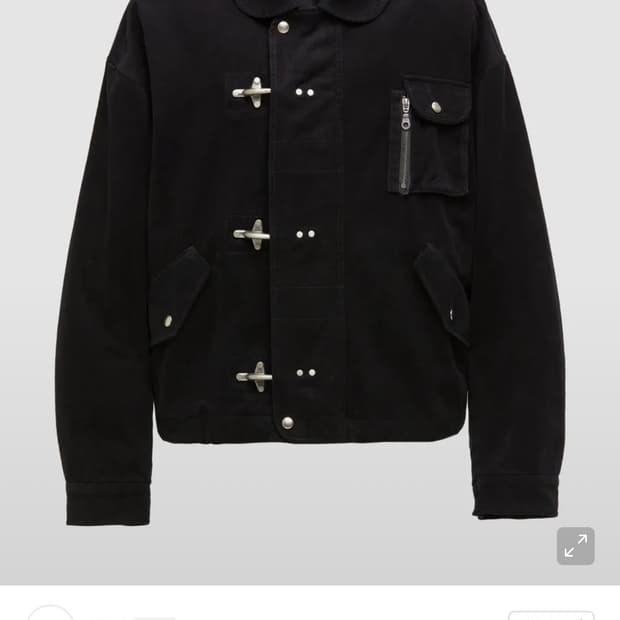 쿠어 워시드 파이어맨 자켓 블랙 L