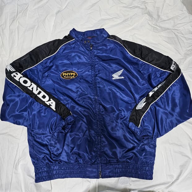 혼다 레이싱 블루종 바시티 자켓 M