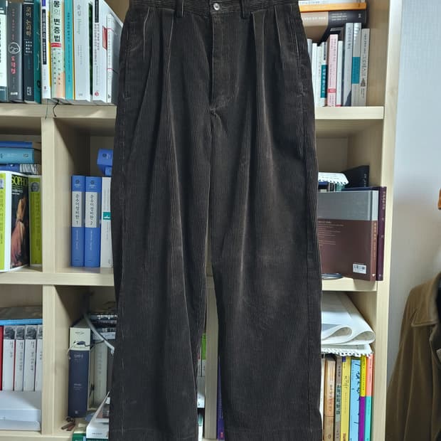 90년대 빈티지 폴로 앤드류 팬츠 코듀로이 다크브라운