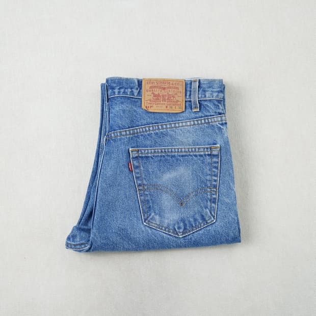 (허리 46) 90s 리바이스 517 부츠컷 데님 팬츠