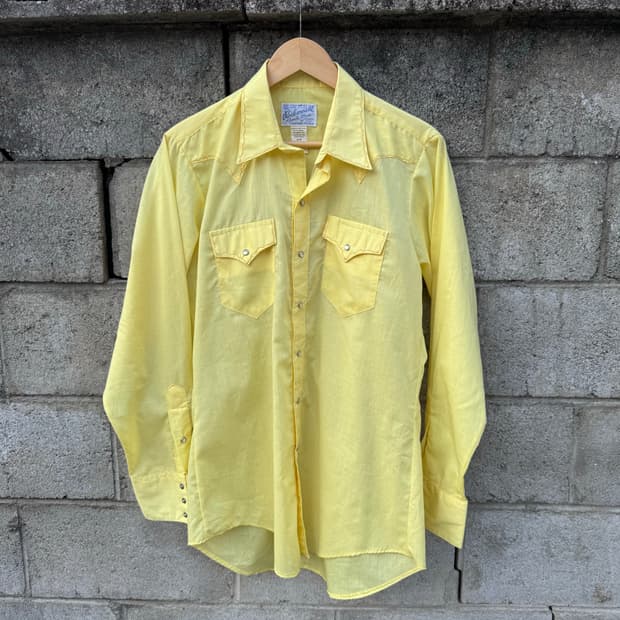 70~80s 락마운트 빈티지 스티치 포인트 웨스턴 셔츠