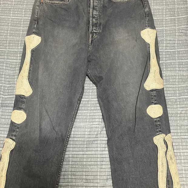 캐피탈 14온즈 데님 멕시칸 턱시도 5P 오카길리 팬츠 블랙