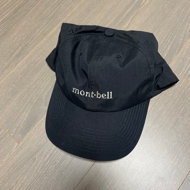 [새상품] 몽벨 나일론 볼캡 블랙