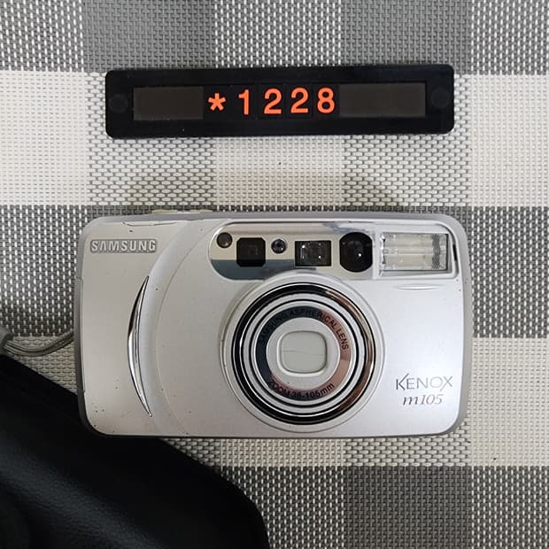 삼성캐녹스 m 105 필름카메라 파우치포함