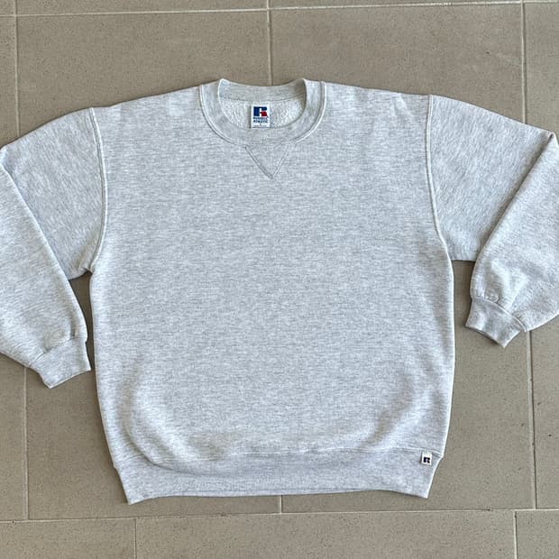 90s 빈티지 러셀 스웻셔츠 그레이 L USA