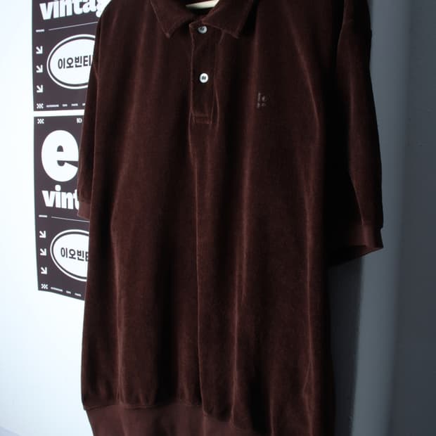 (XL-2XL) 홉스 반팔 카라 티셔츠 작은이염 부클-H34800