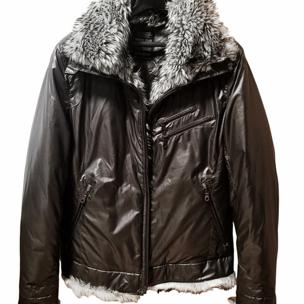 펑크y2k갸루 퍼 투웨이 패딩 자켓 외투