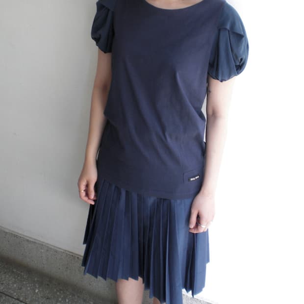 MIU MIU puff sleeve top