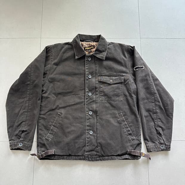 90s 빌라봉 빈티지 워크 덱자켓 차콜 M 