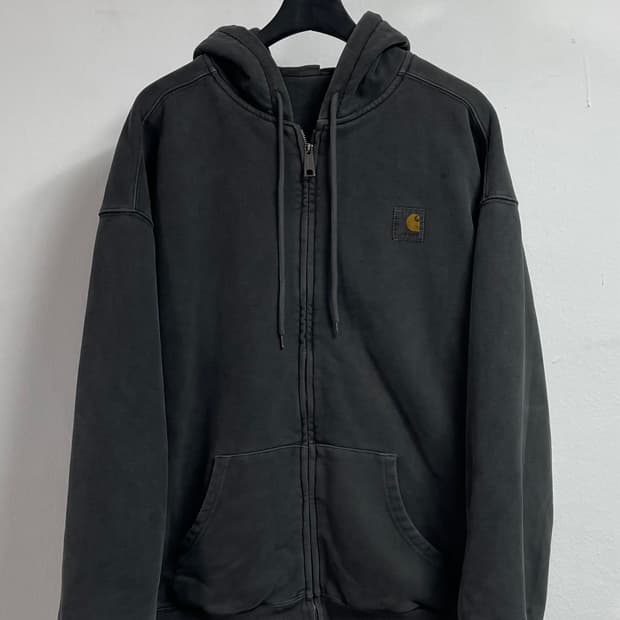 칼하트 웍스아웃 피그먼트 워싱 헤비 스웻 후드집업 (on.93)  