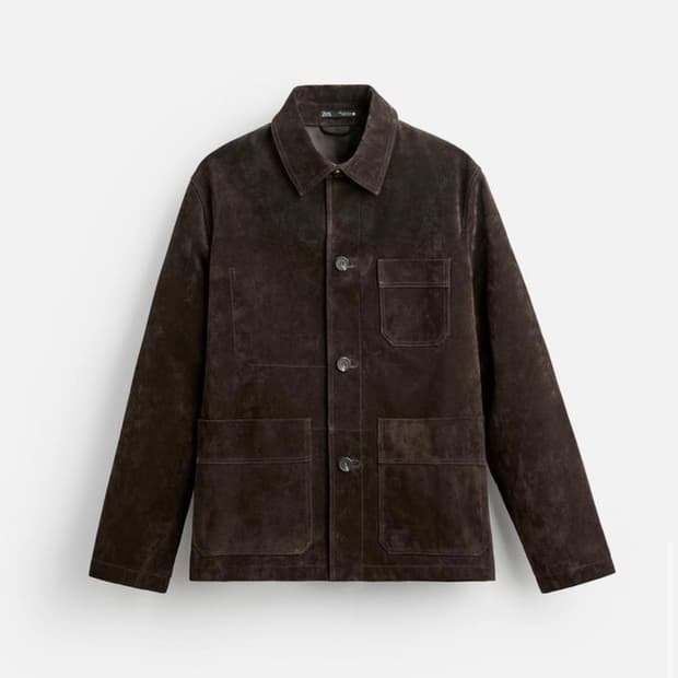 자라 드레익스 맛 스웨이드 초어 자켓 xl