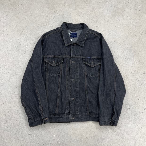 컨버스 00s 블랙 데님 자켓