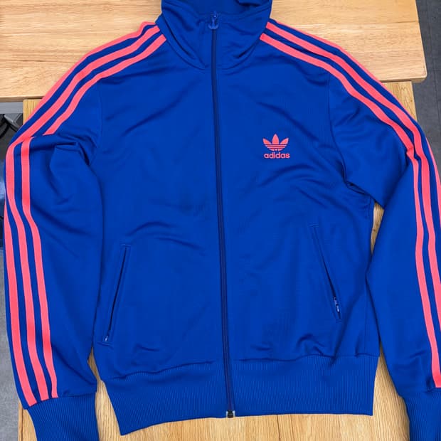 [95] 아디다스 파이어버드 트랙탑 져지 블루/코랄