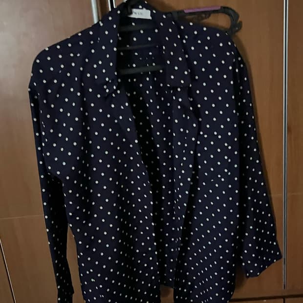 트위 땡땡이 블라우스