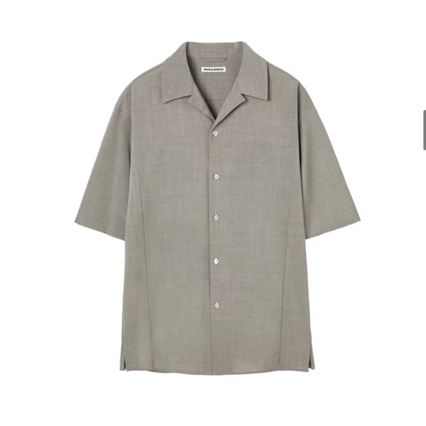 인사일런스 라이트 울 숏슬리브 셔츠 SAND BEIGE