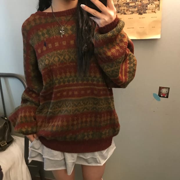 Polo 폴로랄프로렌 모리걸 오버핏 노르딕 니트