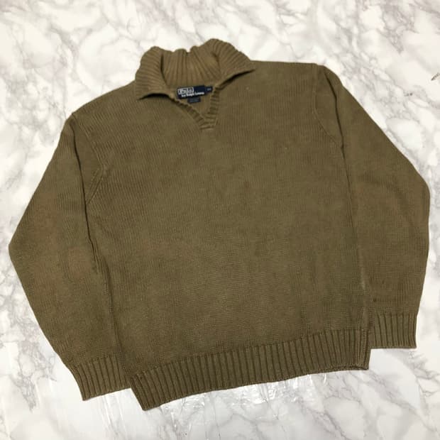 폴로 랄프로렌 니트 카키 희귀