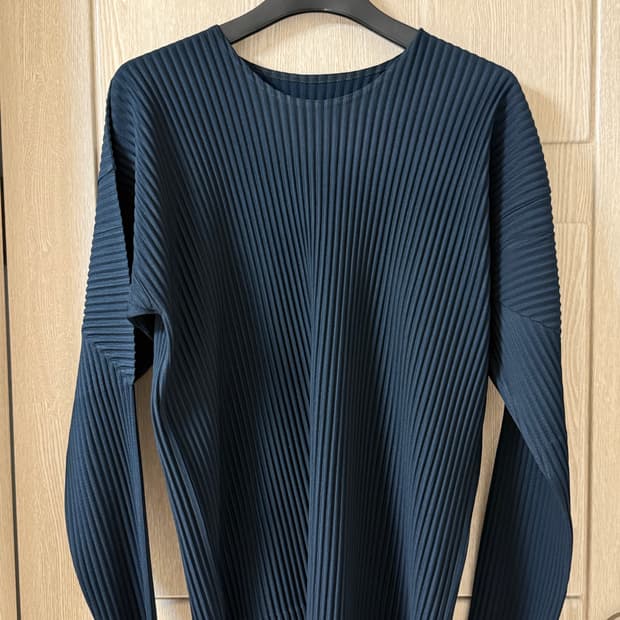 옴므플리세 롱슬리브 다크 네이비 4