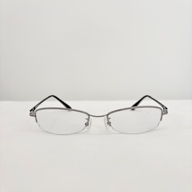 ET3 실버 슬림 빈티지 반무테 