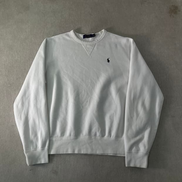 105 폴로랄프로렌 스몰포니 화이트 맨투맨