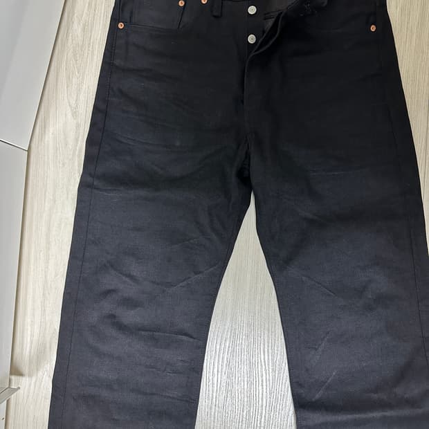 더블알엘 rrl black 5pocket selvedge 34/32