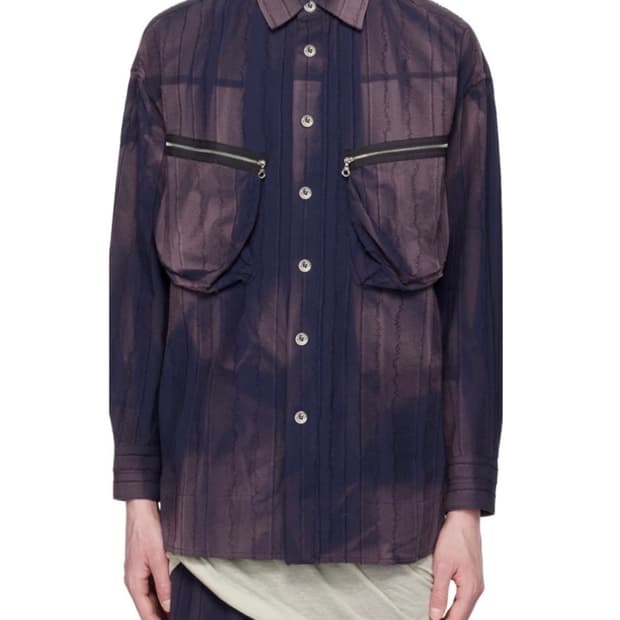 지용킴 23ss 네이비 셔츠 L